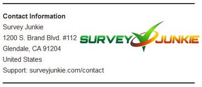 Survey Junkie Info Screenshot