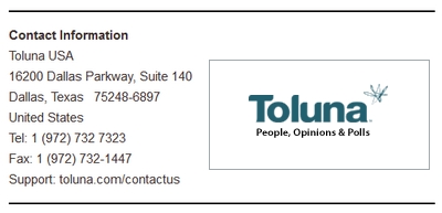 Contact information of Toluna Group Toluna LTD Contact Info Screenshot